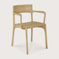 Ethnicraft Dining Chairs Ethnicraft PI Dining Chair, With Armwrest - Oak