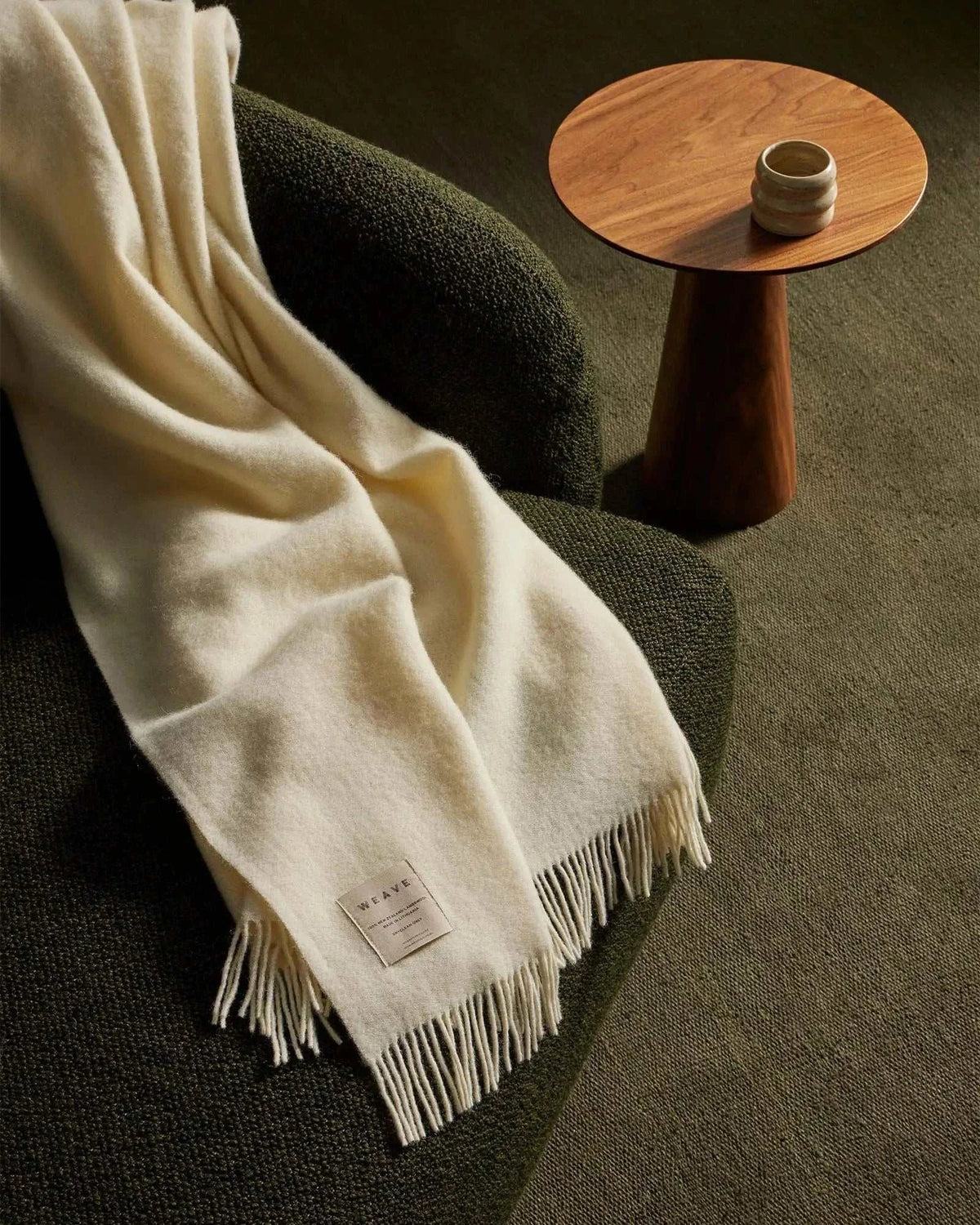 Weave Home Blankets & Throws Weave Home Nevis Lambswool Throw - Snow