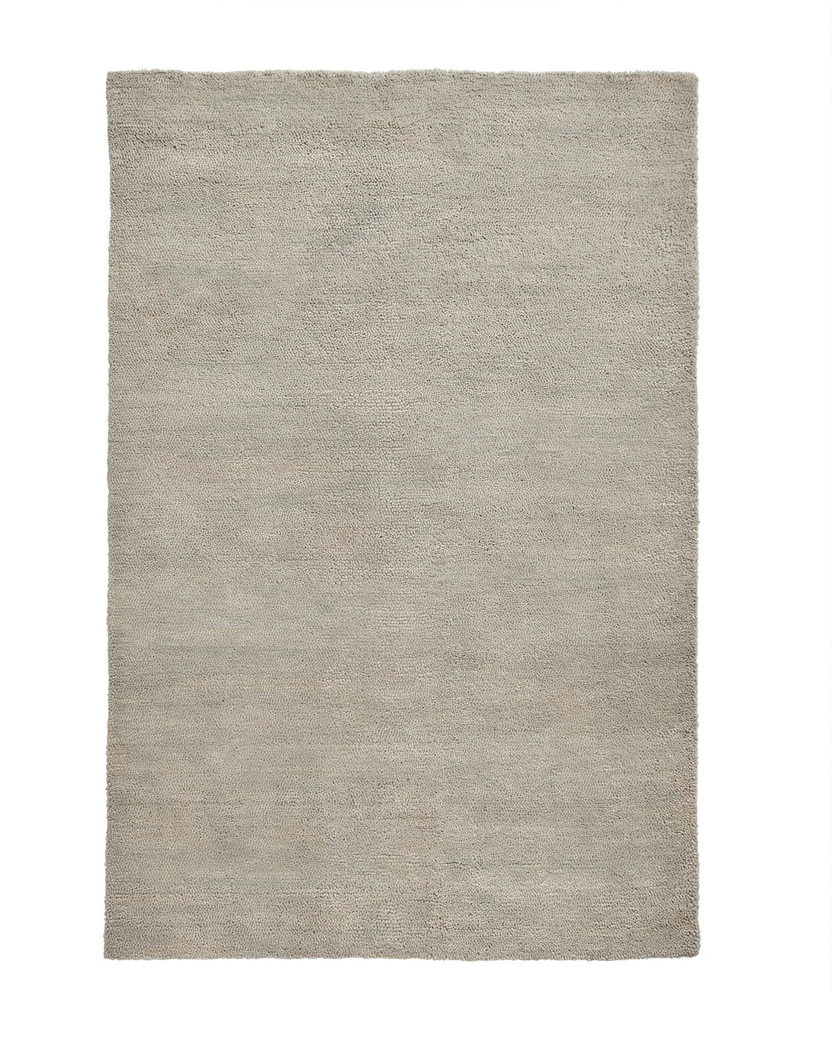 Plush chunky wool Valencia Rug in Cloud color with soft textured weave