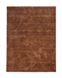 Plush chunky wool Weave Valencia Rug in toffee brown, soft and durable textured floor rug