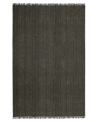 Handwoven Weave Puglia Rug in Pigeon with chunky multi-tone weave and fringe detail, 2m x 3m, soft plush texture