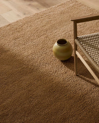 Valencia Rug camel chunky wool plush textured luxury home decor