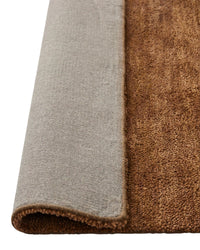 Plush chunky wool Weave Valencia Rug in Toffee brown with rich texture and soft dense feel underfoot