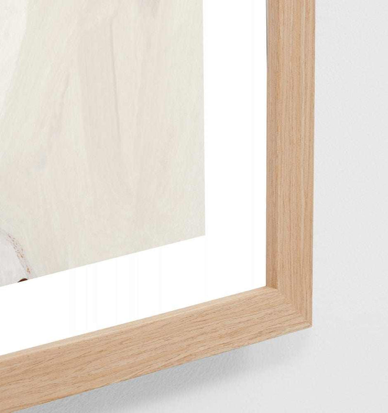 Middle of Nowhere Collection still life print with white border and oak frame, made to order in Melbourne Australia