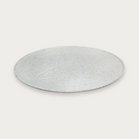 Robert Gordon Hardware Lane 30cm plate in white gloss on a soft grey background