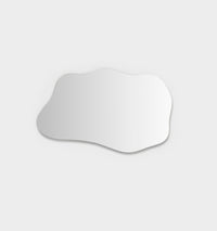 Middle of Nowhere Rockpool Mirror, Sand, 75 x 120cm - alternate hanging direction