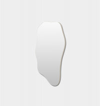 Middle of Nowhere Rockpool Mirror, Sand, 75 x 120cm - side profile