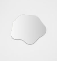 Middle of Nowhere Rockpool Mirror, Sand, 75 x 90cm - alternate hanging direction
