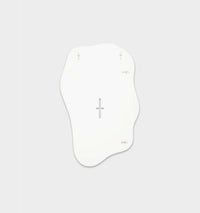 Middle of Nowhere Mirrors Middle of Nowhere Rockpool Mirror, Bright White, 75 x 120cm