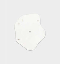 White Middle of Nowhere Rockpool Mirror with slim frame and organic contours, 75 x 90 cm