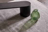 GlobeWest Boden Ridge Vase - Marine, styled in a room setting