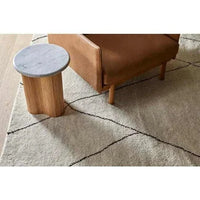 Globe West Side Tables Globe West Artie Wave Ripple Side Table, Natural Ash