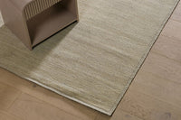 GlobeWest Bower Nora handwoven wool rug in Durum, warm wheaten neutral