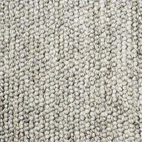Close-up of GlobeWest Tepih Bobble Rug in fog color with textured wool blend bobble weaving.