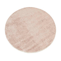 GlobeWest Tepih Neptune Round Rug - Dusty Rose
