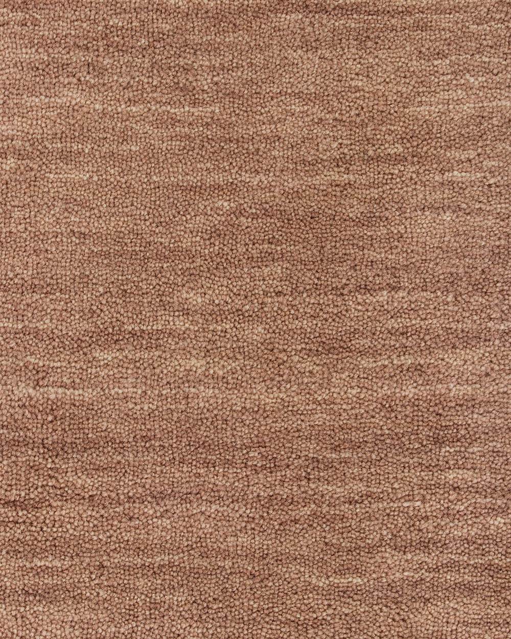 Close-up of Baya Sandringham Floor Rug in Rosewood color showing dense hand-knotted wool pile texture