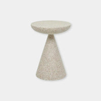 Globe West Side Tables Globe West Livorno Luna Side Table, Warm Sand