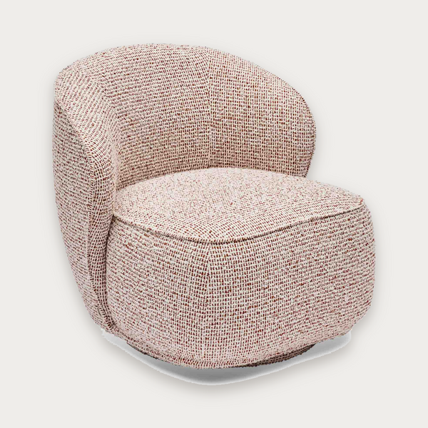 Saskia Swivel Chair Terracotta
