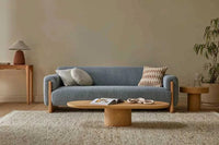 Globe West Coffee Table Globe West Seb Pedestal Coffee Table - Oak