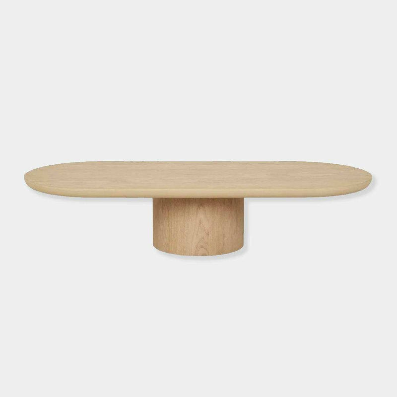 Globe West Coffee Table Globe West Seb Pedestal Coffee Table - Oak