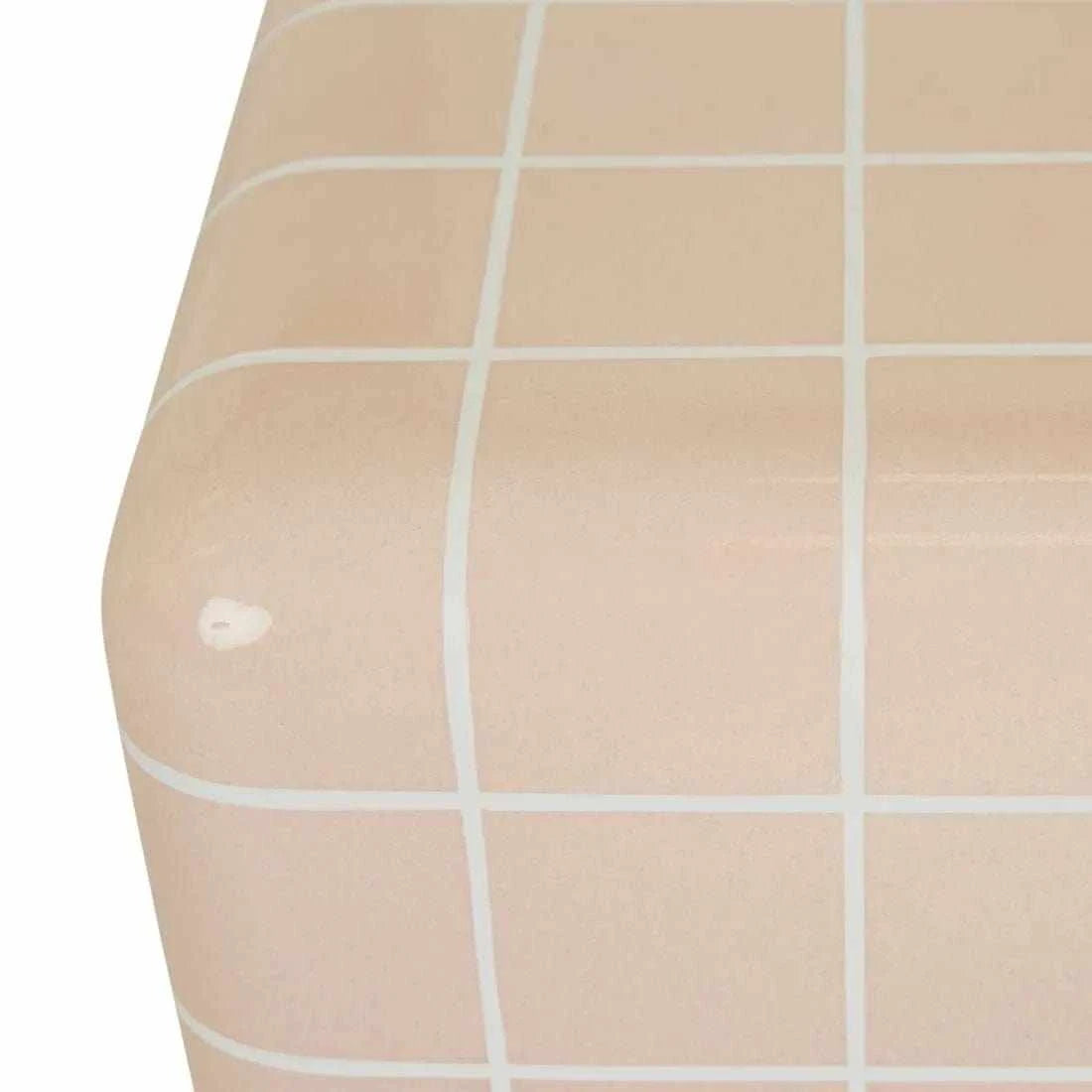 Globe West Side Tables Globe West Seville Tile Side Table, Pink/White