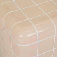 Globe West Side Tables Globe West Seville Tile Side Table, Pink/White