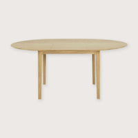 Ethnicraft Dining Tables Ethnicraft Bok Round Extendable Dining Table - Oak