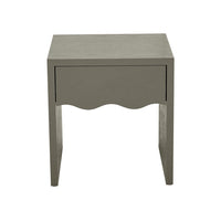 GlobeWest Artie Wave Bedside - Snowgum