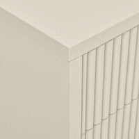 GlobeWest Benjamin Ripple Bedside - Putty