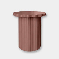 Norsu Interiors Side Table Floret Wood Side Table, Rust