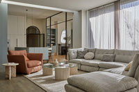 GlobeWest Hugo Marla Modular Sofa - Copeland Honey, styled in a room setting