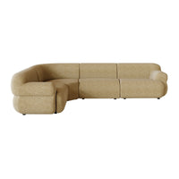 GlobeWest Juno Cloud 4-Seater L Shape in Desert Speckle