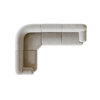 GlobeWest Juno Cloud 4-Seater Left L Shape Sofa