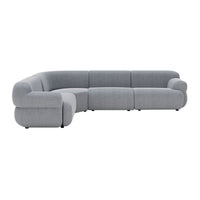 GlobeWest Juno Cloud 4-Seater L Shape in Vista Blue