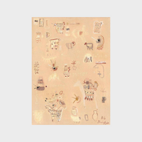 Limited edition fine art print Sunshine Soul by Bonnie Gray with dusty pink and warm brown tones on textured cotton paper