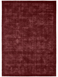 Tait Rug Dark Cherry hand-loomed New Zealand wool deep red textured finish