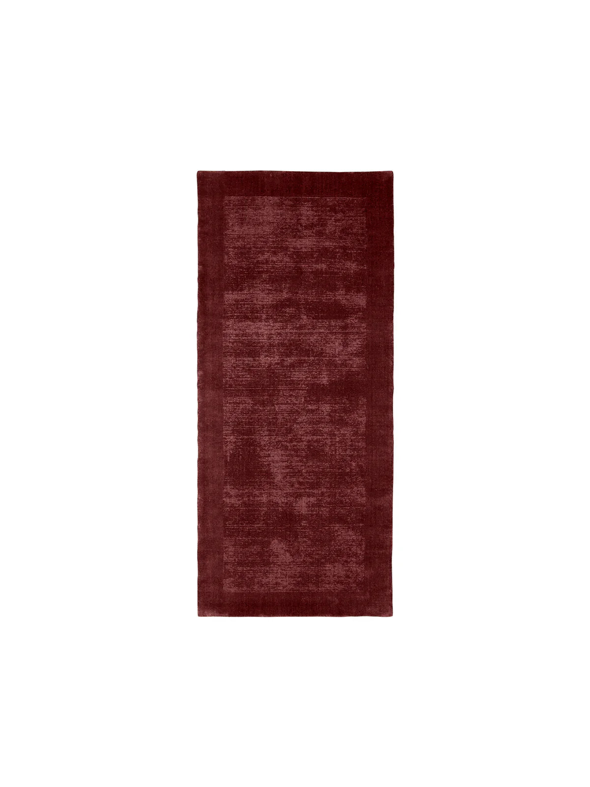 Tait Rug Dark Cherry hand-loomed wool runner