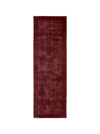Tait Rug Dark Cherry hand-loomed wool runner with textured finish