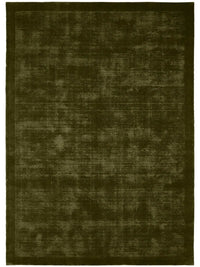 Tribe Home Tait Rug in olive green hand-loomed New Zealand wool with tip-sheared texture