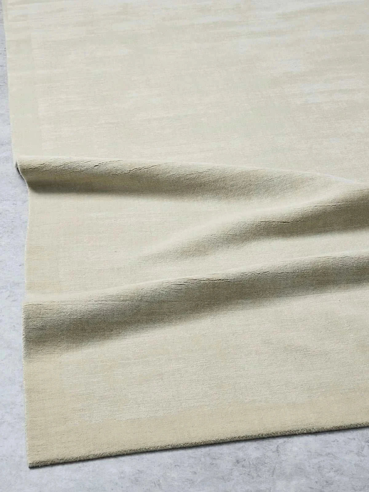 Tait Rug Rice ivory hand-loomed wool and cotton with textured finish