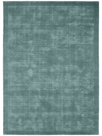 Tait Rug Steele Blue hand-loomed wool and cotton textured rug for versatile home decor