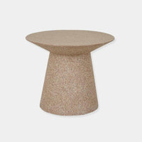 Globe West Side Tables Globe West Livorno Round Side Table (Indoor/Outdoor), Terracotta Speckle