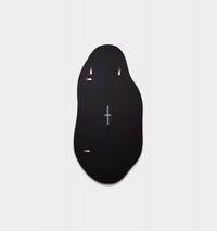 Middle of Nowhere Tide Mirror, Black, 70 x 140cm - reverse showing fixings