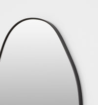 Middle of Nowhere Tide Mirror, Black, 70 x 140cm - corner detail
