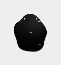 Middle of Nowhere Tide Mirror, Black, 80 x 95cm - reverse showing fixings