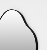 Middle of Nowhere Tide Mirror, Black, 80 x 95cm - corner detail