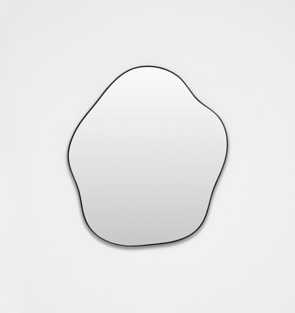 Middle of Nowhere Tide Mirror, Black, 80 x 95cm | Norsu Interiors