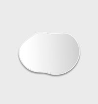 Middle of Nowhere Tide Mirror, Bright White, 50 x 70cm - alternate view