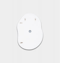 Middle of Nowhere Tide Mirror, Bright White, 50 x 70cm - reverse showing fixings