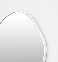 Middle of Nowhere Tide Mirror, Bright White, 50 x 70cm - corner detail